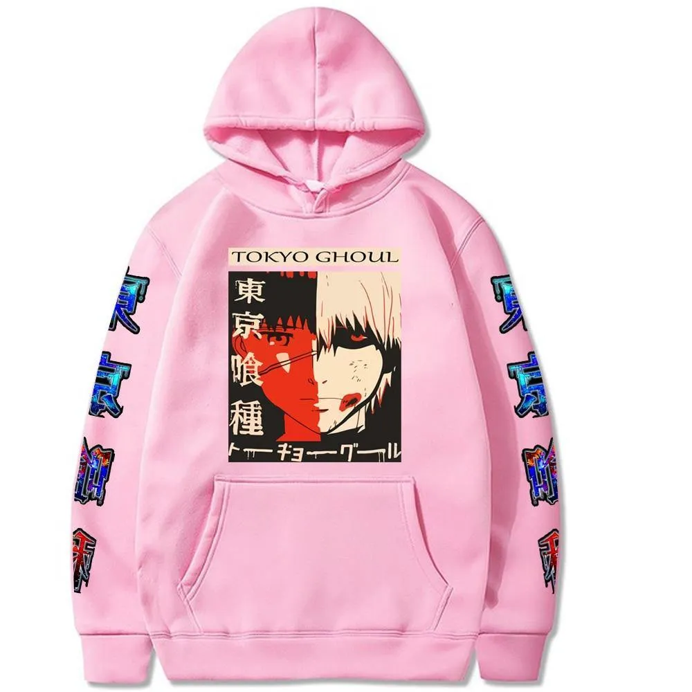 Kaneki Ken Printed Hoodie Tokyo Ghoul (Colors Available)