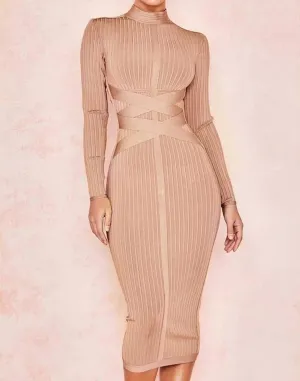 Long Sleeve Slim Bandage Dress