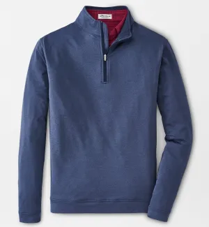 Melange Perth Performance Quarter-Zip in Navy by Peter Millar