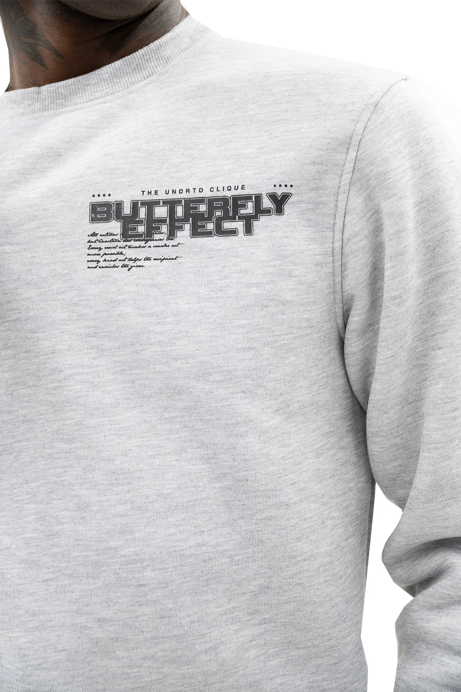 Men's Butterfly Effect Long Sleeve Graphic Crewneck