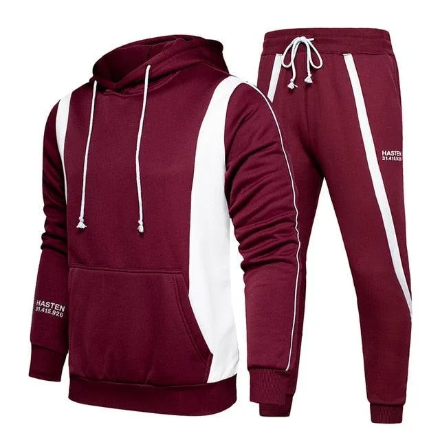 Men's Sets Hoodies pants Two Pieces Sets - Casual Tracksuit - Sportswear Sweatshirt Jogger Suit Sports Suit (TM9)(F101)