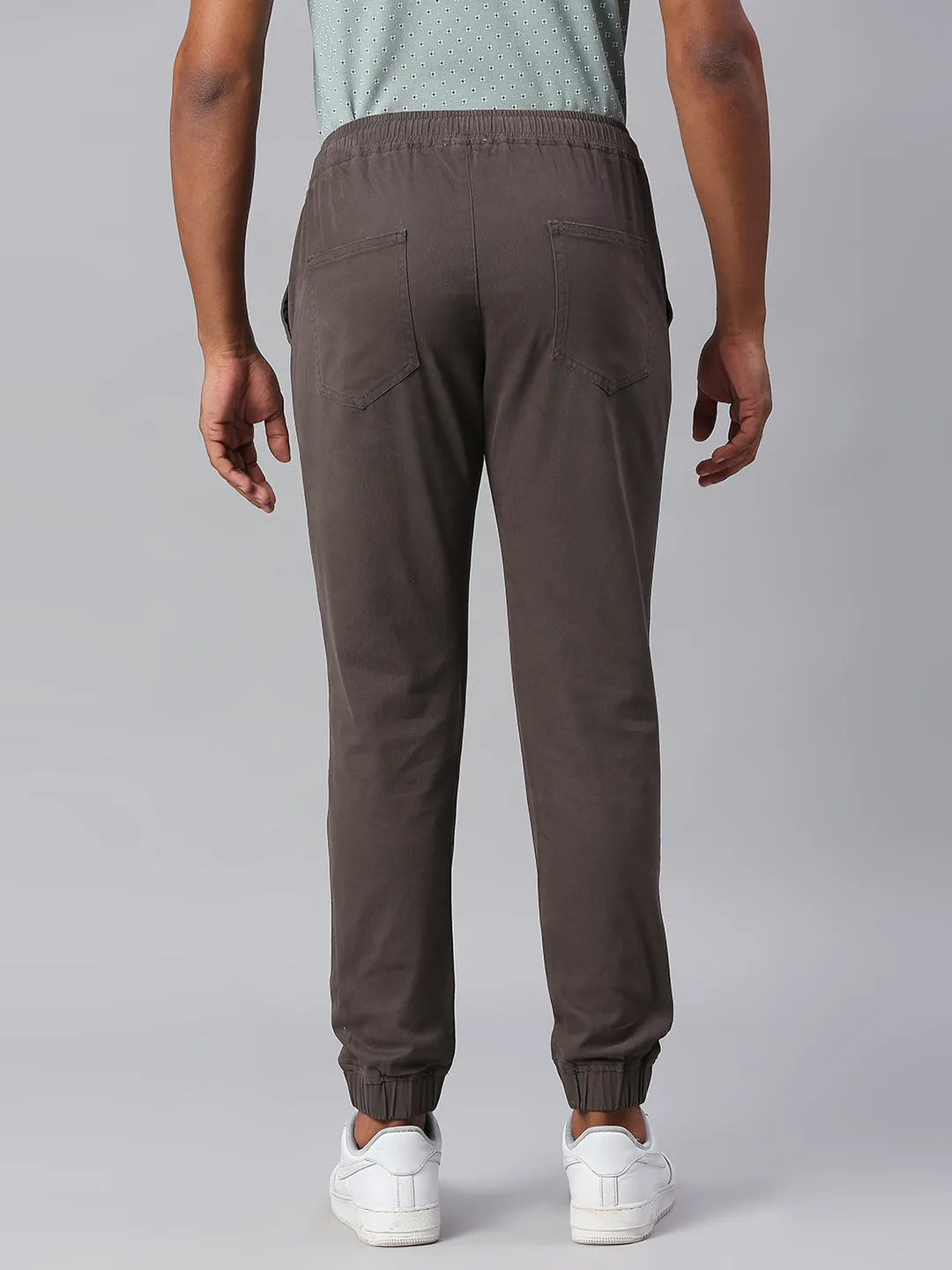 Men's Straight Fit Cotton Joggers (Darkgrey)