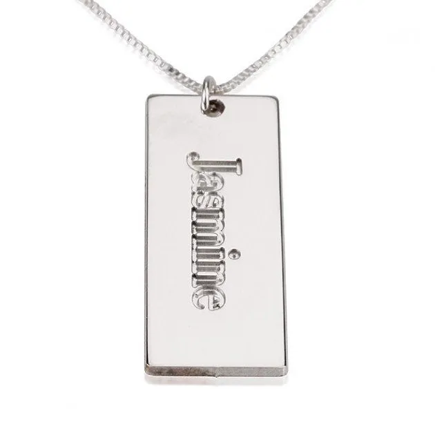 Mini Dog Tag Necklace