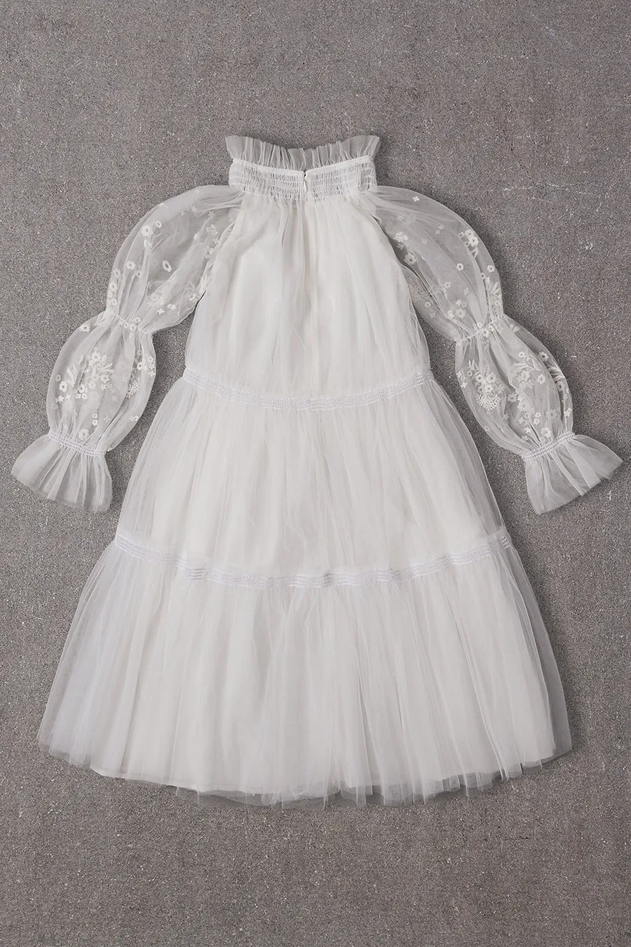 Nellystella Esther Girls Dress - Bright White