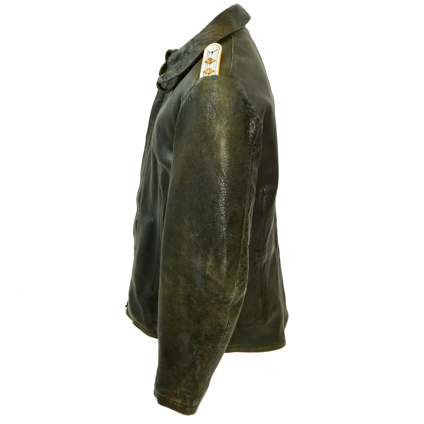 Original German WWII 1941 Dated Luftwaffe Hauptmann Officer's Leather Flight Jacket with Leather Flight Pants