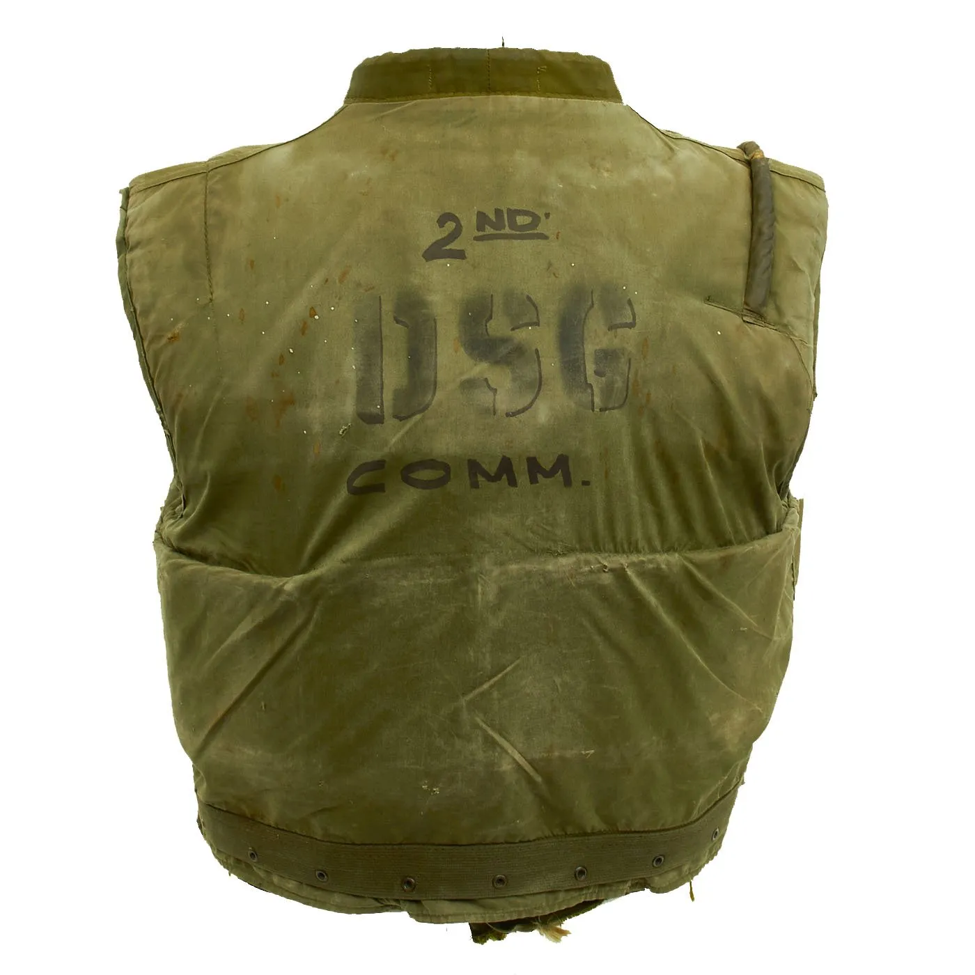 Original U.S. Vietnam War U.S.M.C. M-1955 Flak Body Armor Protective Vest - Size Large