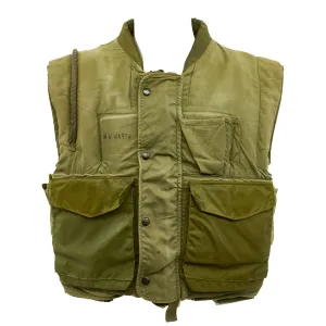 Original U.S. Vietnam War U.S.M.C. M-1955 Flak Body Armor Protective Vest - Size Large