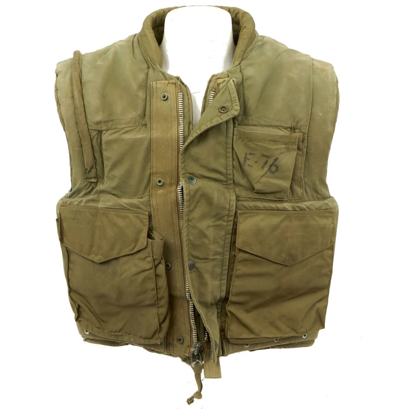 Original U.S. Vietnam War U.S.M.C. M-1955 Flak Body Armor Vest - Size Medium