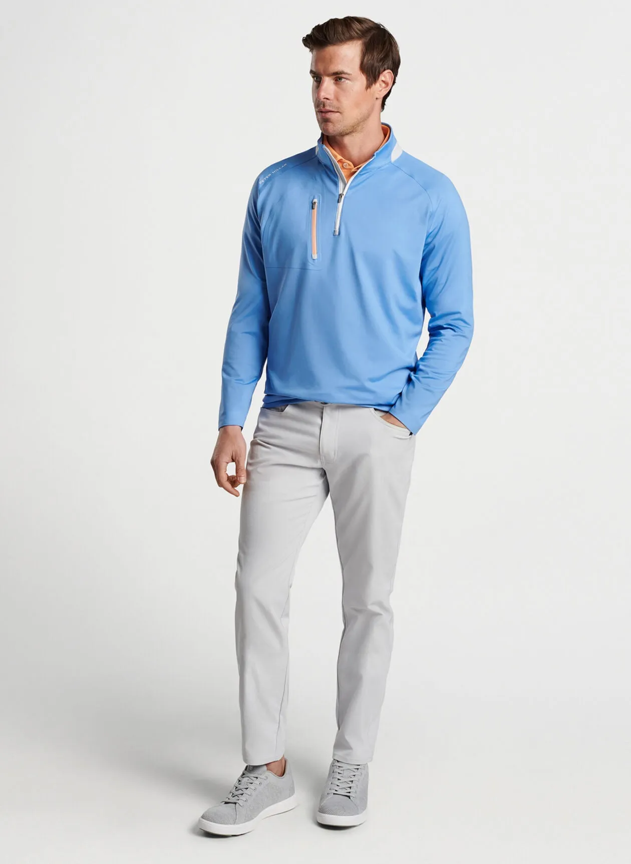 Peter Millar Verge Performance Quarter-Zip - BONNET