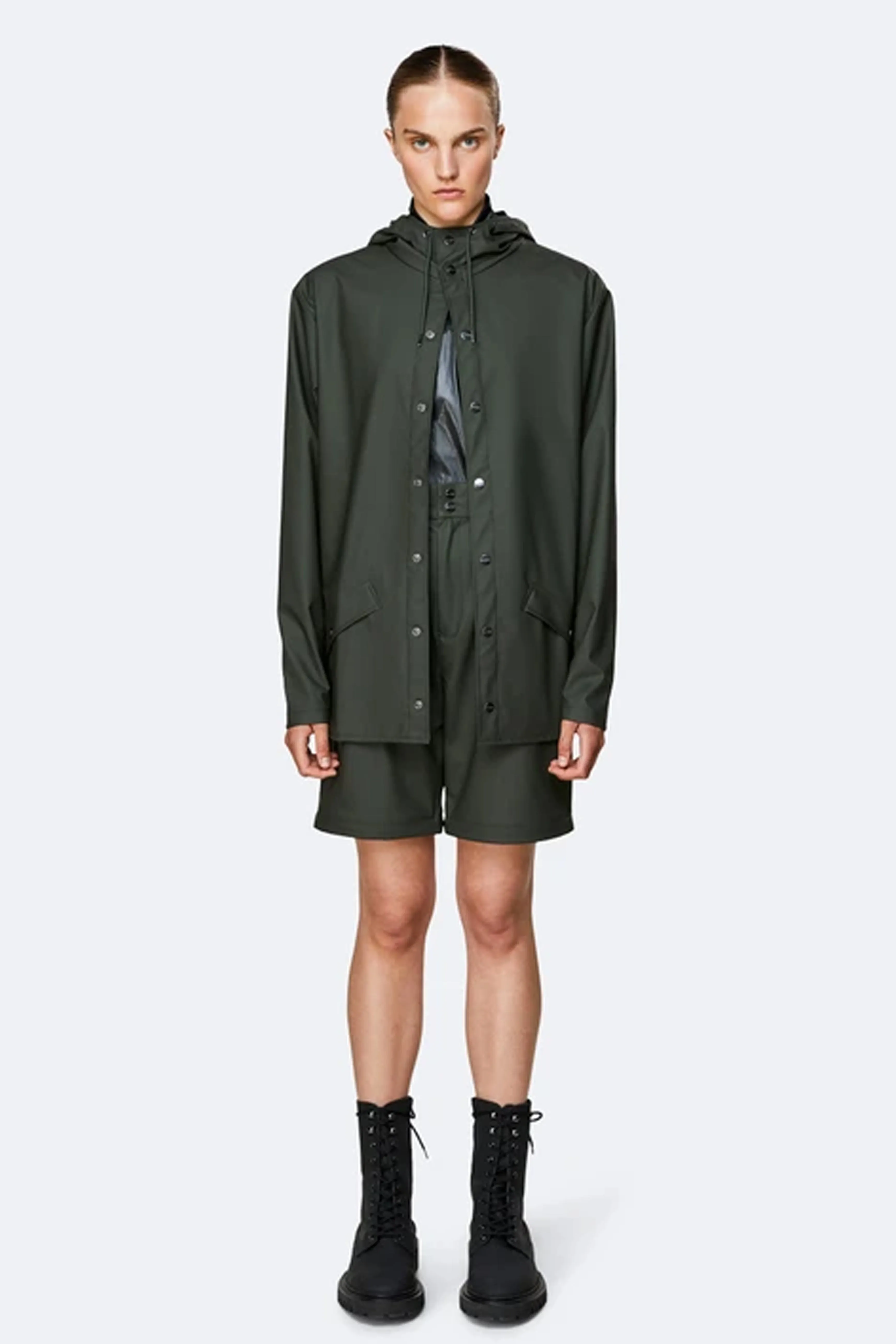 Rains Green Jacket