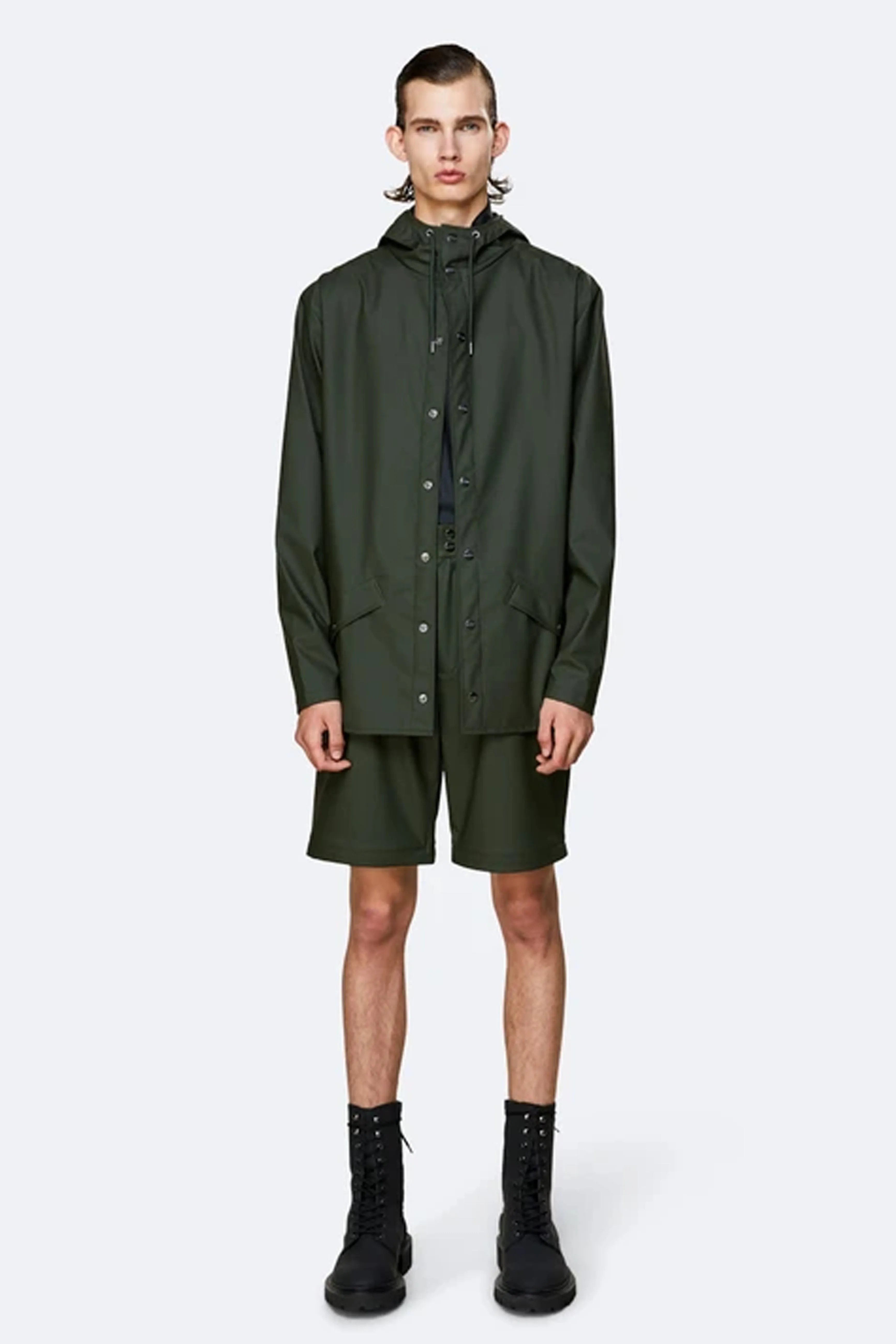 Rains Green Jacket