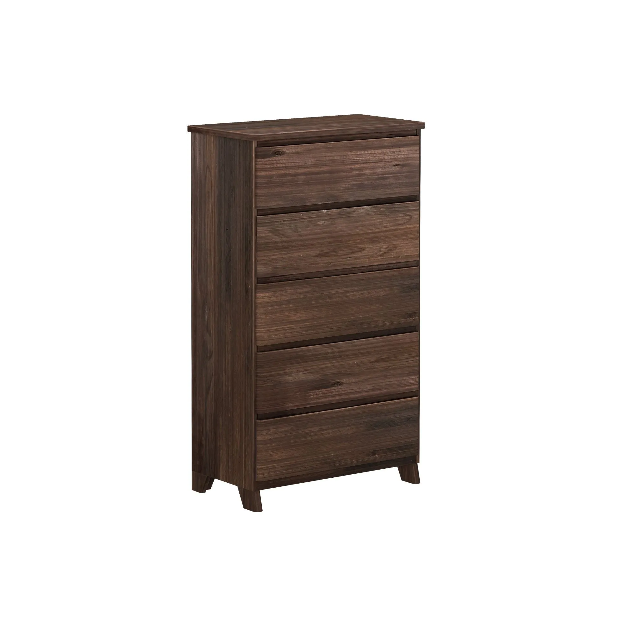 Rustic 5-Drawer Tall Dresser