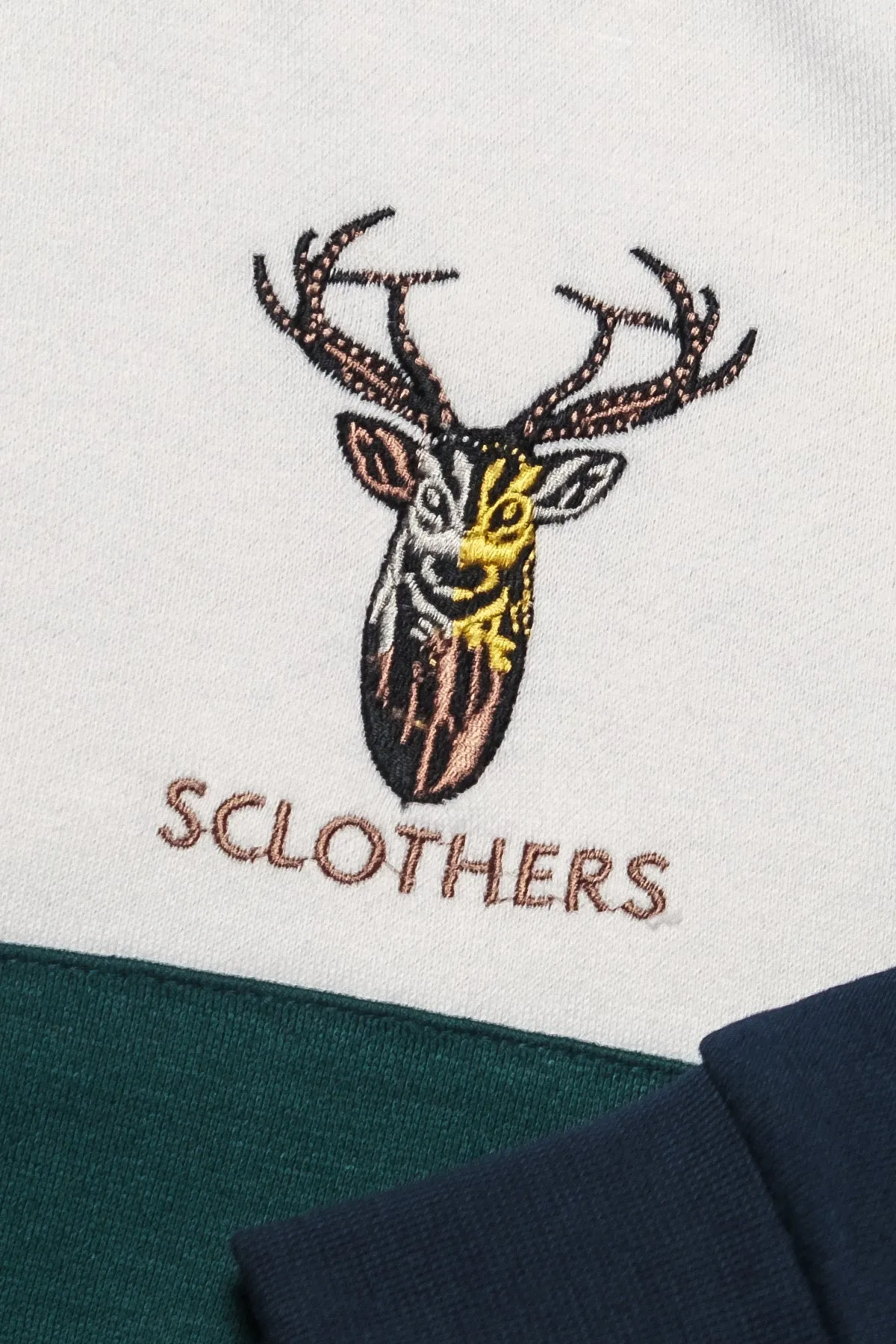 Sclothers Embroidered Tri Color Hoodie - W22 - UH0014R