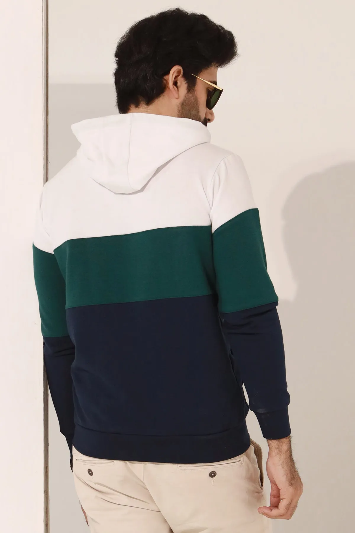 Sclothers Embroidered Tri Color Hoodie - W22 - UH0014R