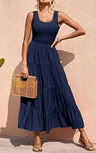 Sexy A-Line Sleeveless Long Dress