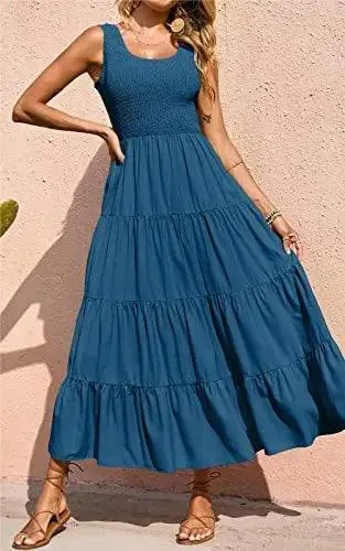 Sexy A-Line Sleeveless Long Dress