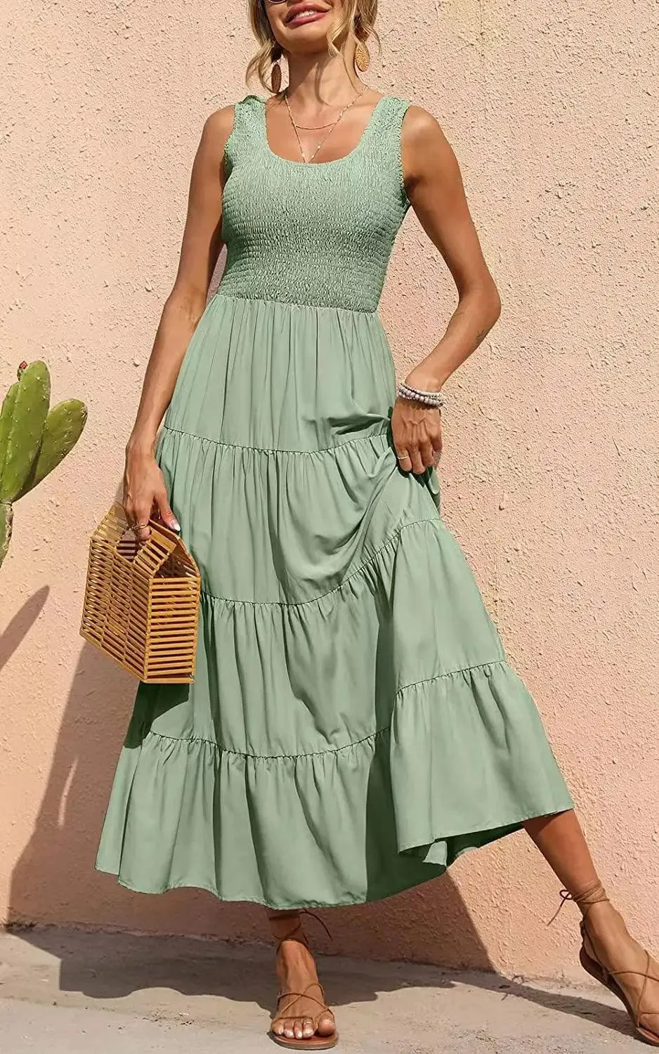 Sexy A-Line Sleeveless Long Dress