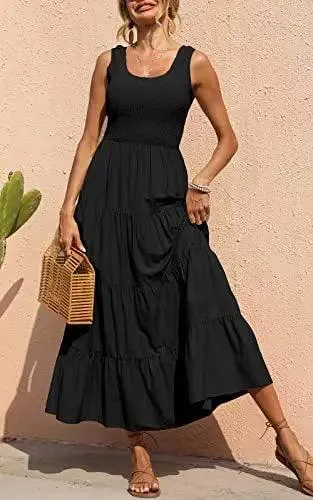 Sexy A-Line Sleeveless Long Dress