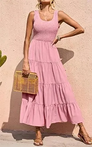 Sexy A-Line Sleeveless Long Dress