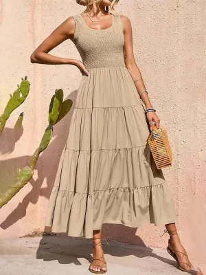 Sexy A-Line Sleeveless Long Dress