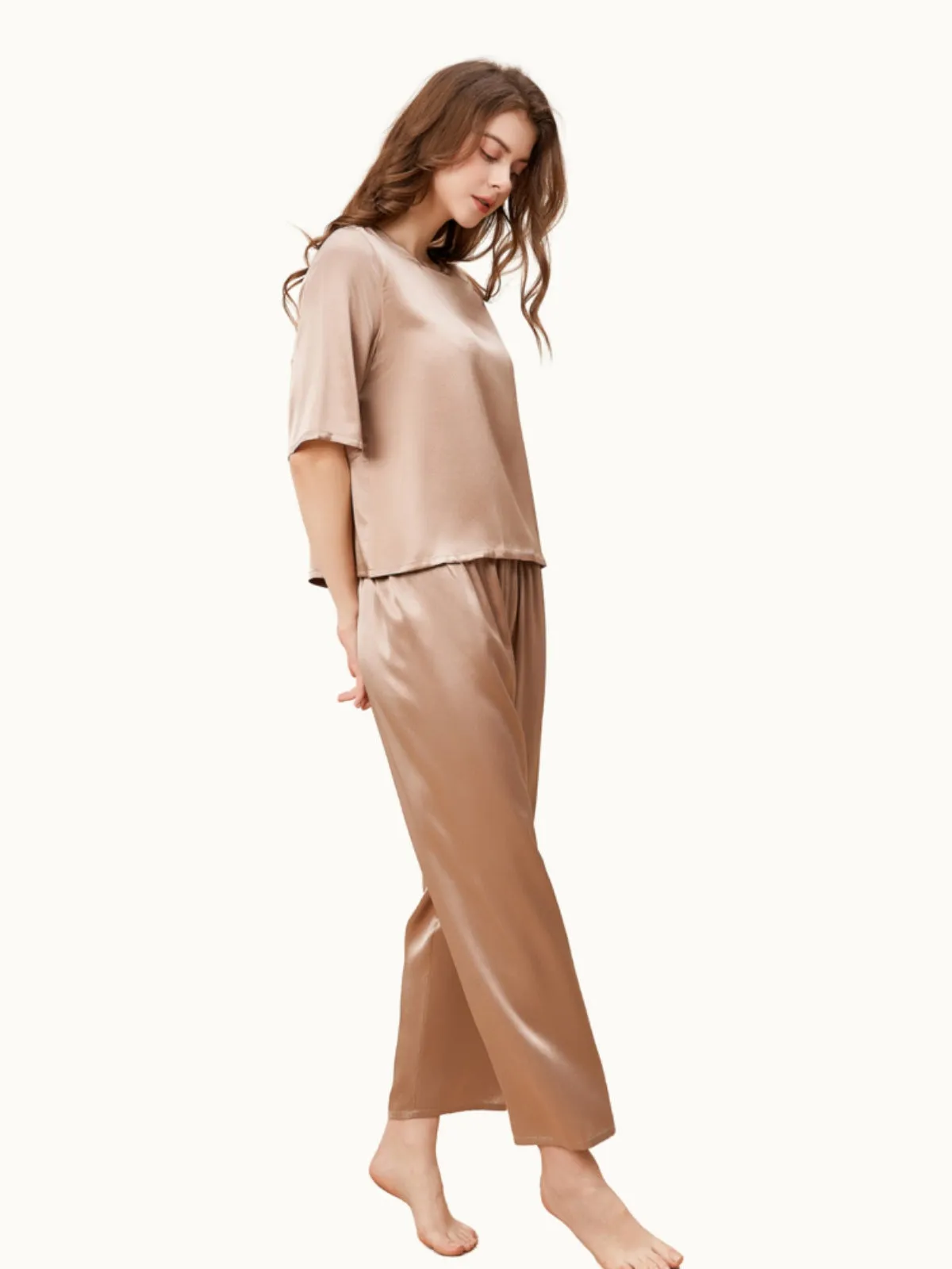 Silk Pullover Pajama Set for Women