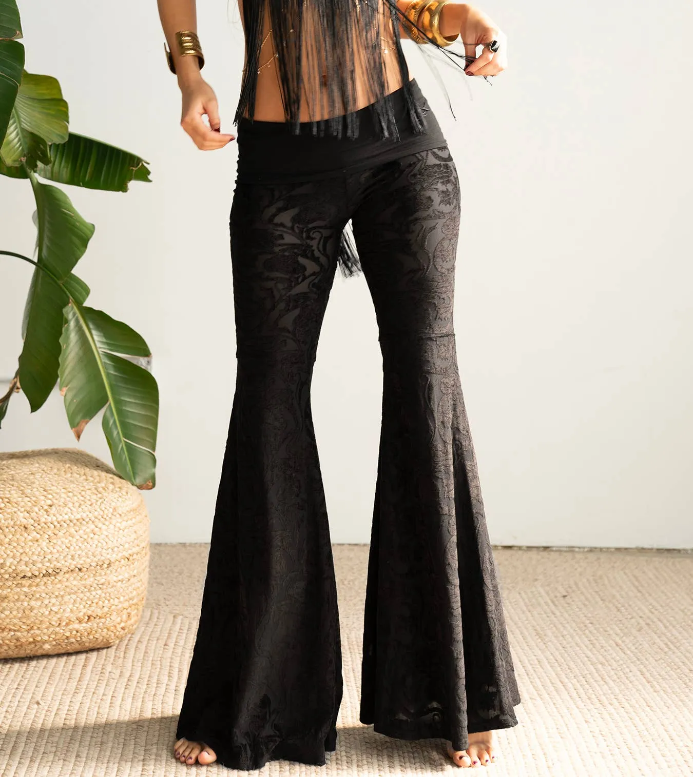 Sophie Brocade Bell Bottoms