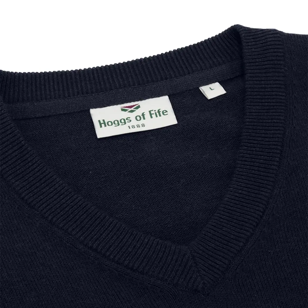 Stirling II Cotton L/S Pullover - Heather Blue by Hoggs of Fife