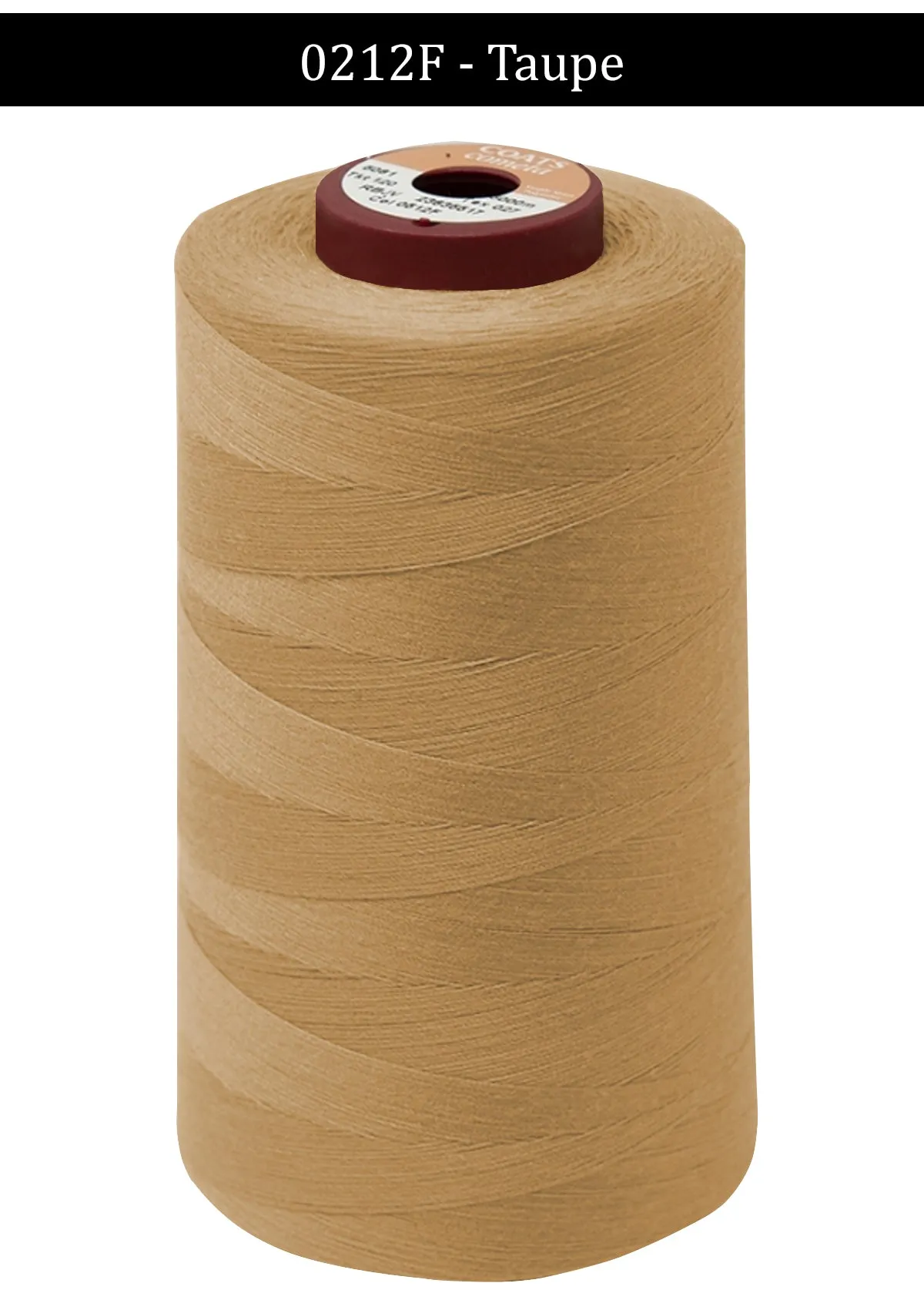 Taupe Coats Cometa Overlocking Thread Cones - 5000 Metre Per Spool