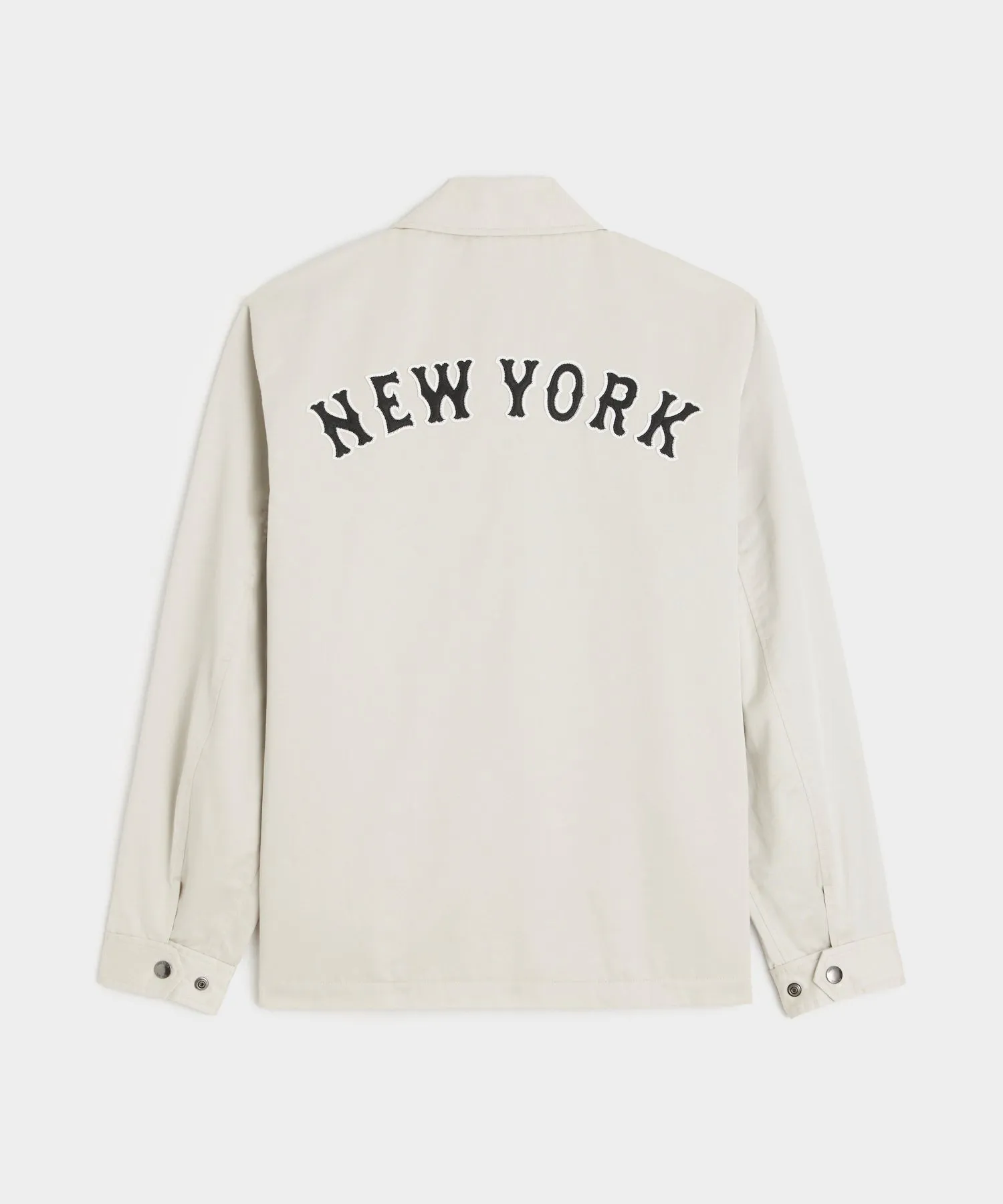 Todd Snyder X MLB Mets Satin Coaches Jacket in White