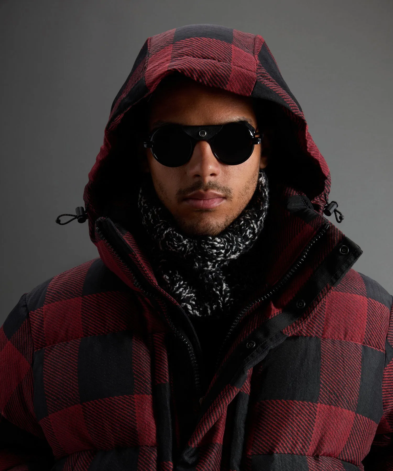 Todd Snyder X Woolrich Long Parka in Buffalo Check