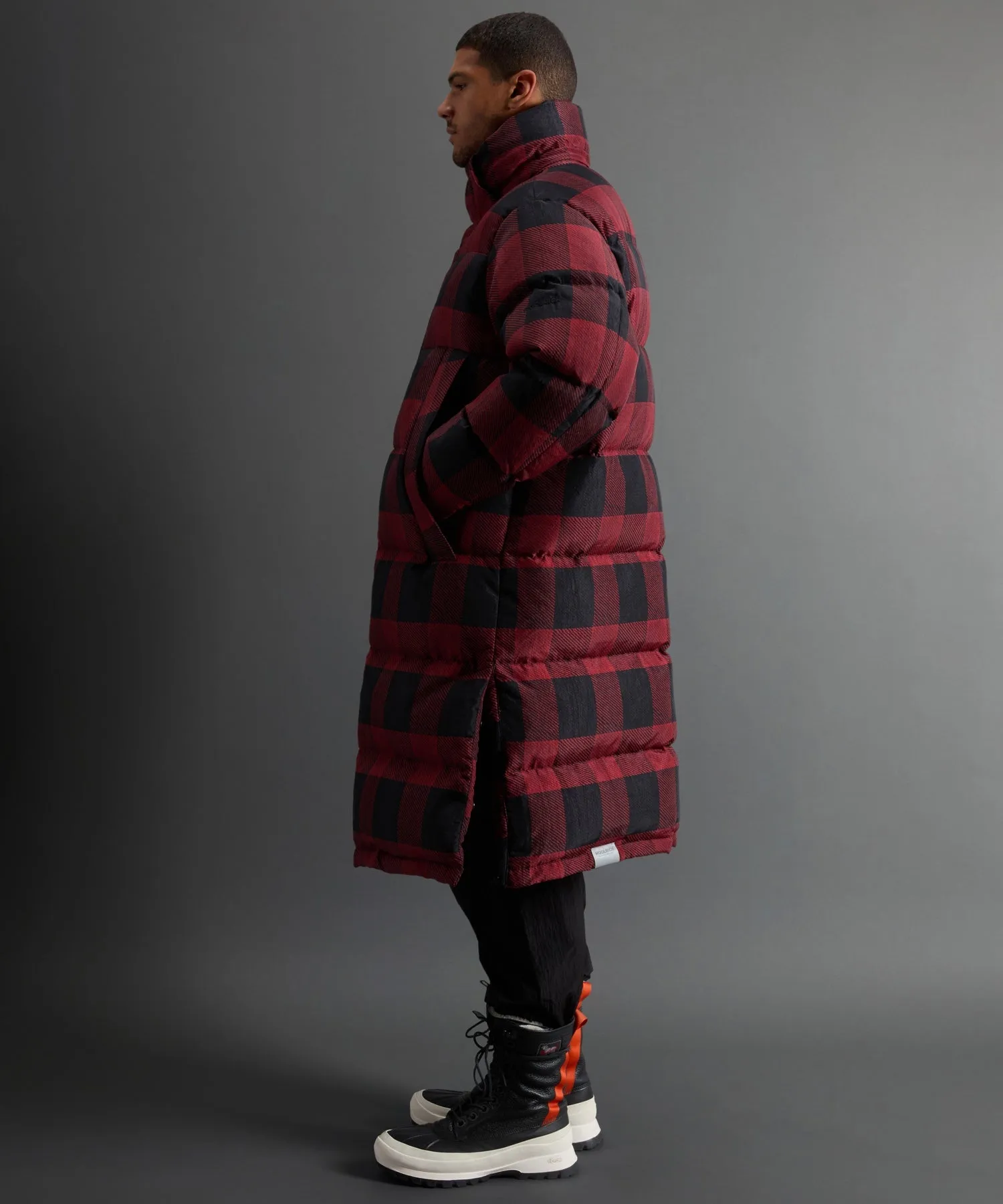 Todd Snyder X Woolrich Long Parka in Buffalo Check