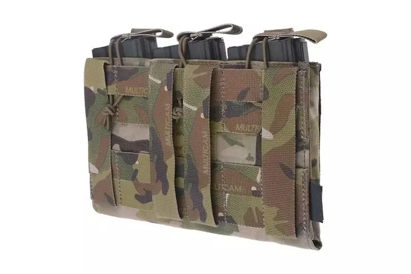 Triple Open Top Pouch for M4/M16   Pistol Magazines - Multicam