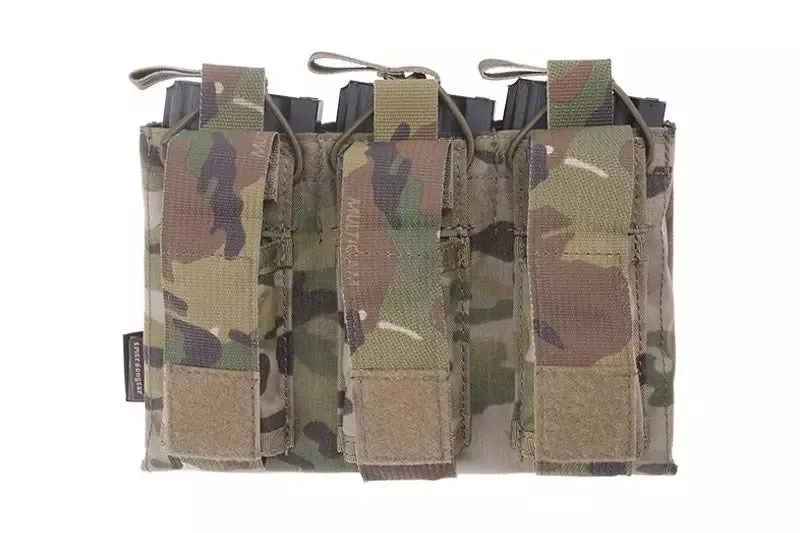 Triple Open Top Pouch for M4/M16   Pistol Magazines - Multicam