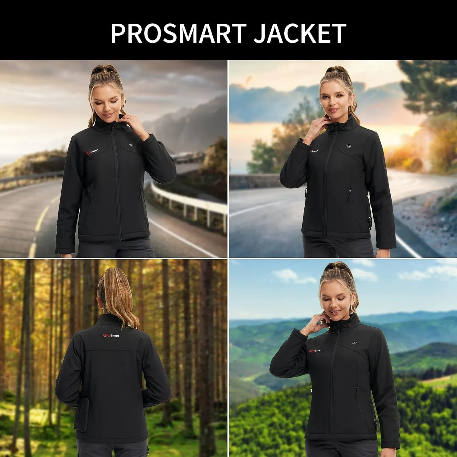 Women'S Heated Jacket Rechargeable Electric Coat - 12V Battery Operated Waterproof Warming Jacket with Battery Pack