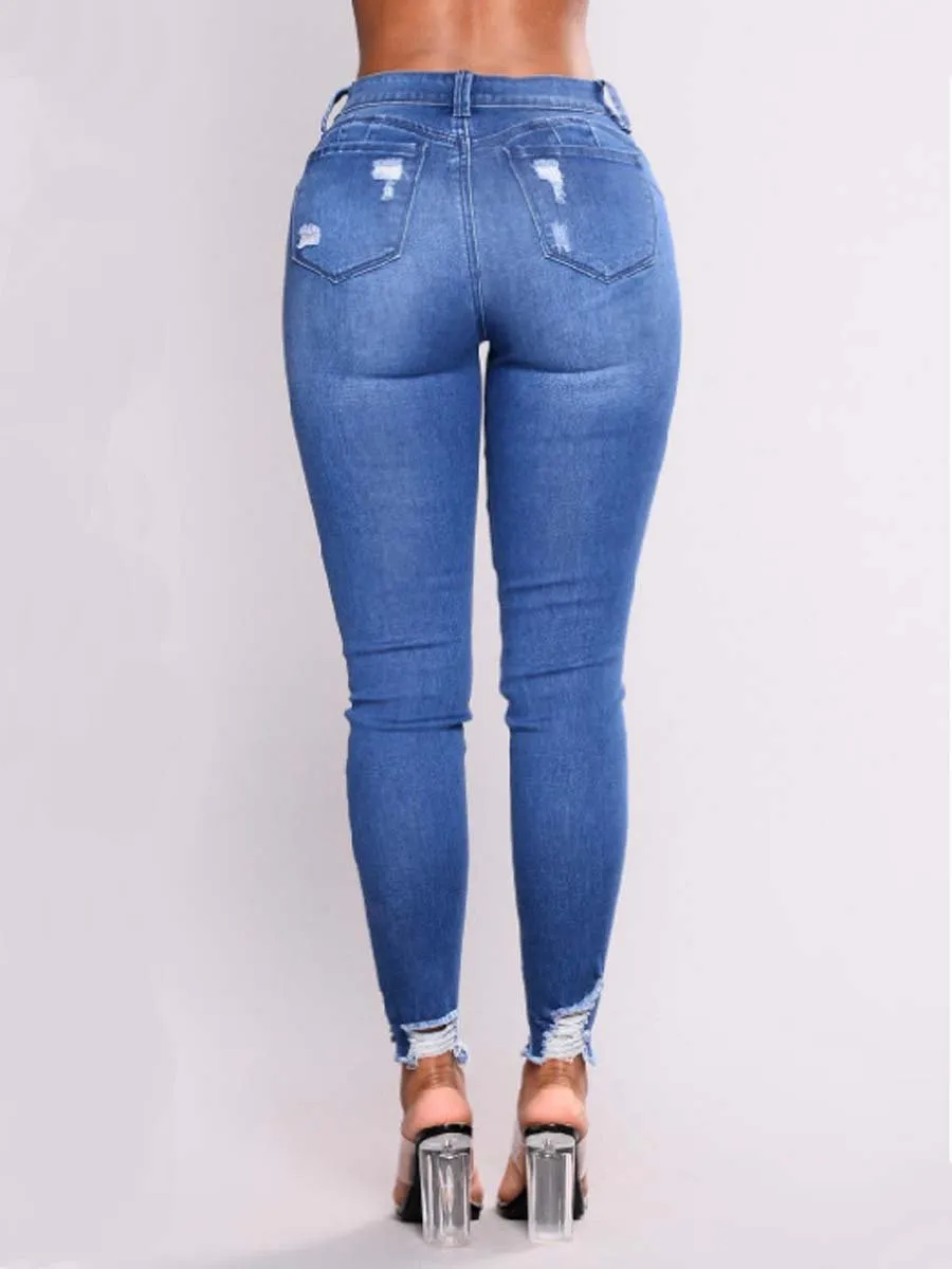 Women's High Waist Stretch Jeans