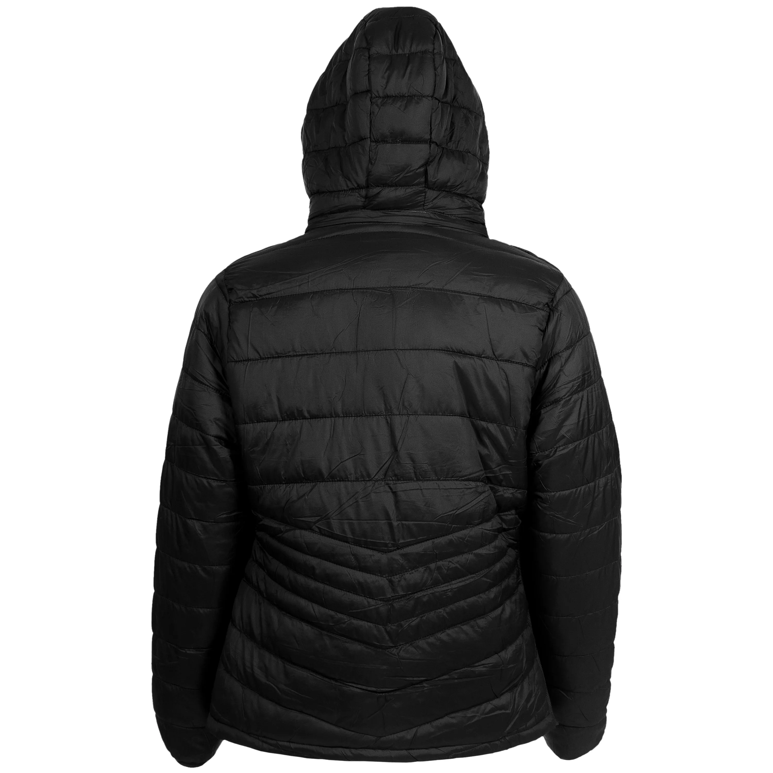 Women's Soft Black Puffer Wholesale Coats in Assorted Plus Sizes - Bulk Case of 12 Jackets