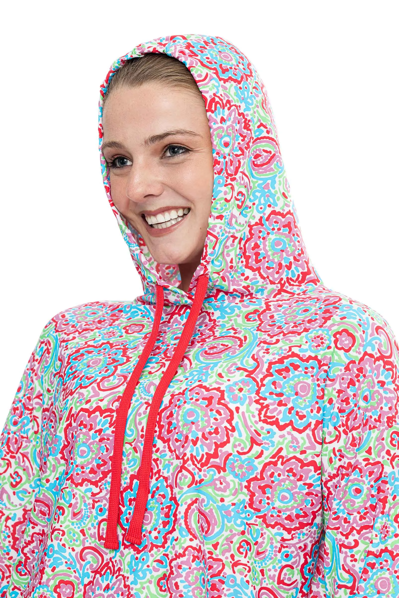 Women's Waikal Swim Hoodie  |  Multicolor Spring Floral