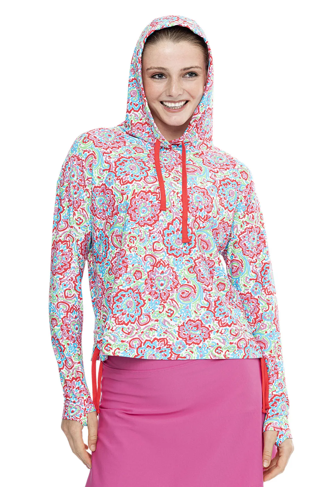 Women's Waikal Swim Hoodie  |  Multicolor Spring Floral