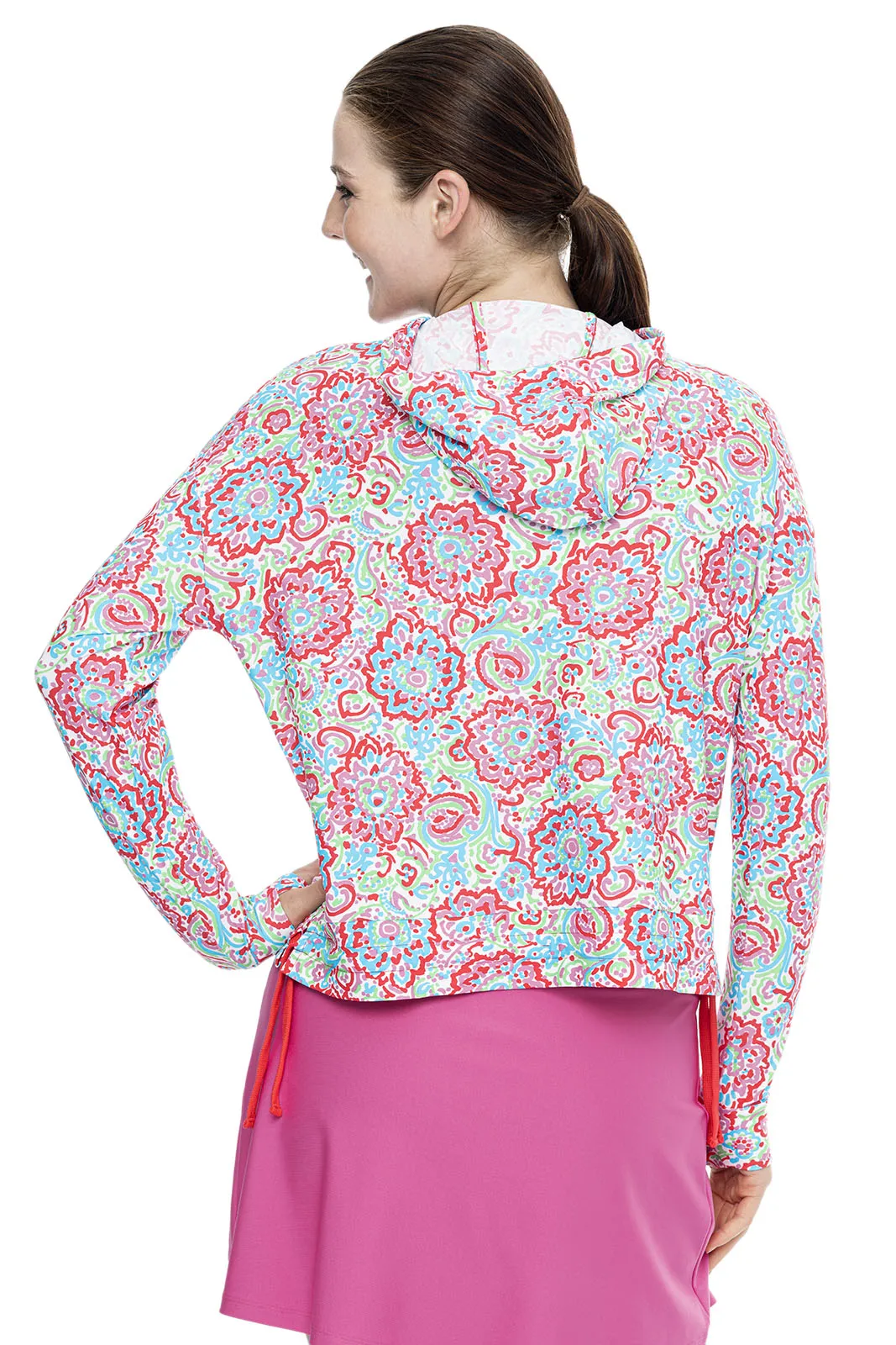 Women's Waikal Swim Hoodie  |  Multicolor Spring Floral