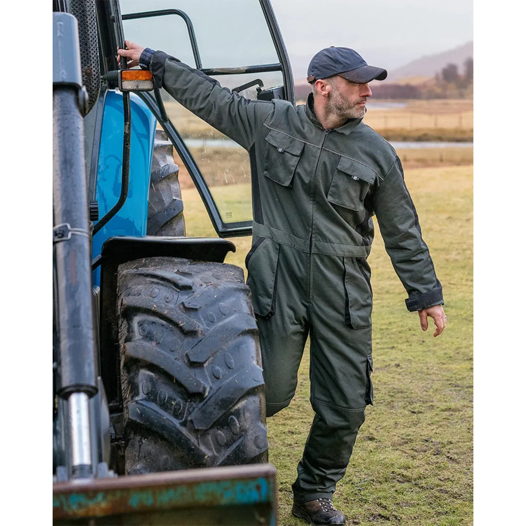 WorkHogg Coverall Zipped - Green/Black by Hoggs of Fife