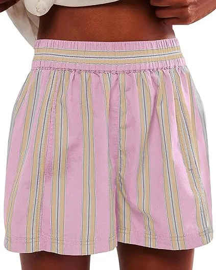 Y2K Striped Casual Shorts