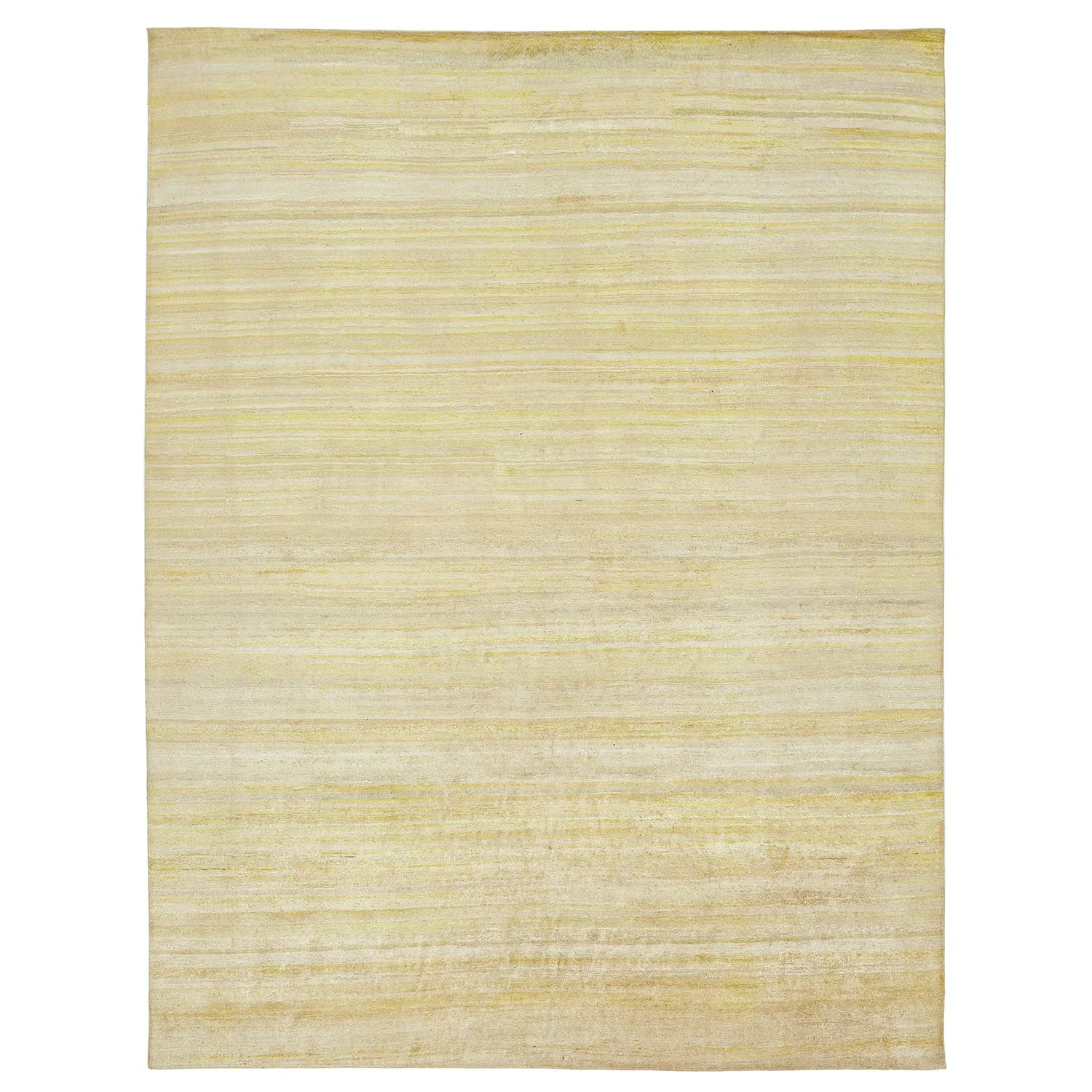 Yellow Alchemy Textured Wool Silk Blend Rug - 8' x 11'